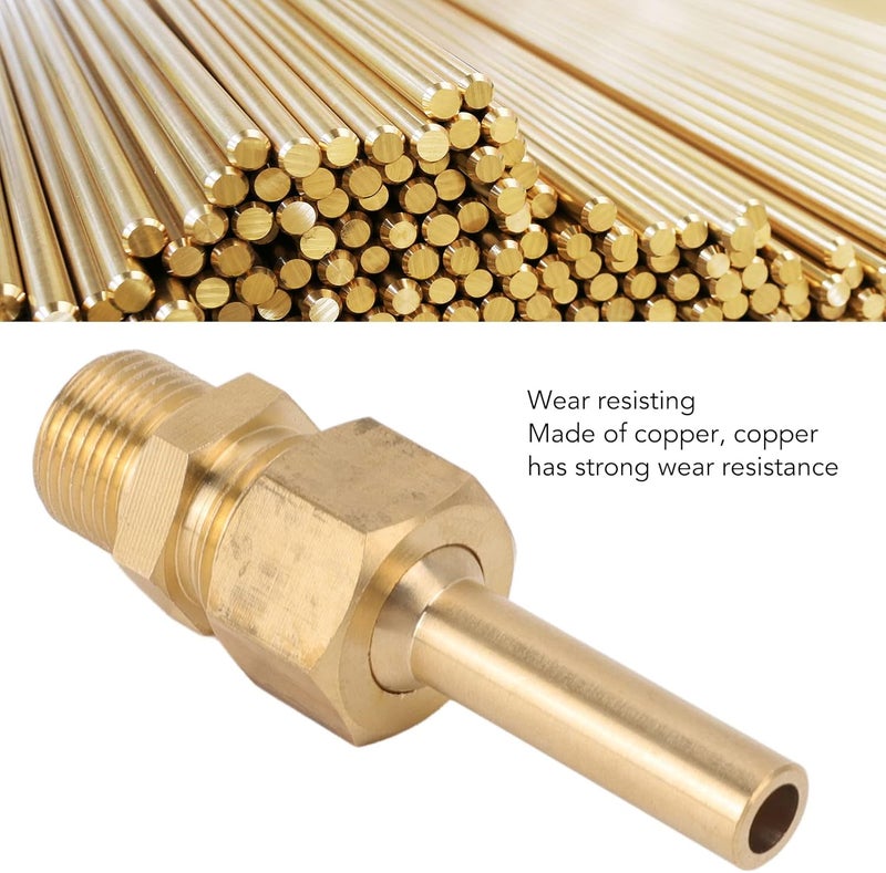 Pyhodi 4 Pcs Direct Jet Copper Water Fountain Nozzle, Male Thread Single Nozzle Pond Fountain Head, Fountain Parts Head Replacement for Water Landscape Effect (G3/8) - Image 5